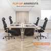 Atilioo Ergonomic Office Chair with Adjustable Headrest and Flip-Up Arms, Rolling Desk Chair for Adults with Lumbar Support, Black