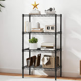 Atilioo 4-Tier Metal Wire Storage Shelves, Heavy Duty Standing Storage Shelf Units, Mesh Rack for Kitchen Pantry Closet Organizers, 23.2" W x 13.4" D x 47.1" H