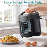 Atilioo Electric Pressure Cooker, 12-in-1 Stainless Steel Instant Pot- Multicooker for Pressure Cooking, Slow Cooker, Rice, Steamer, Sauté, Yogurt, Warmer