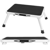 LIFERECORD Foldable Step Stool with Non-Slip Platform & Thick Rubber Feet, 330lbs Capacity Heavy Duty Step Ladder, Portable for Kitchen, Bathroom, Bedroom, Office, Family Use