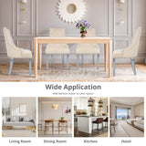 IULULU Dining Chairs Set of 2 with Stainless Steel Legs and Lion Head Handles