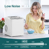 IULULU Portable Ice Maker, 9 Cubes/6 Mins, 26lbs/Day, Self-Cleaning, Quiet, 2 Sizes, with Scoop & Basket