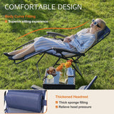 Atilioo  Zero Gravity Chairs, Set of 2 Portable Recliner Beach Camping Patio Outdoor Folding Lounge Chair with Cup Holder Trays and Adjustable Pillow for Poolside, Garden, Backyard, Lawn