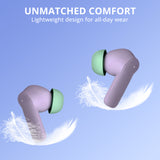Haysky Wireless Earbuds, Hi-Fi True Wireless Bluetooth Earbuds with 50H Playtime, Comfort Fit Noise Cancelling Earphones for Phone Laptop Sports