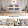 IULULU Dining Chairs Set of 2 with Stainless Steel Legs and Lion Head Handles