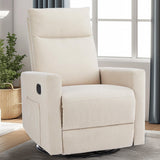 IULULU Recliner, Nursery Glider Rocker with Large Footrest, High Back, Deep Seat