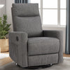 IULULU Recliner, Nursery Glider Rocker with Large Footrest, High Back, Deep Seat