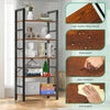 IULULU Book Shelf,  5 Tier Bookcase, Modern, Industrial Storage for Home/Office