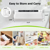 IULULU Food Vacuum Sealer, 75KPA, Dry/Wet, 20 Bags, Timer, Compact