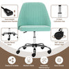 IULULU Office Desk Chair, Modern Cute Rolling Vanity Swivel Task Chairs with Wheels, Comfortable Back Seat Armless