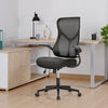 IULULU Ergonomic Office Chair, High Back Mesh with Lumbar Support, Flip-up Arms