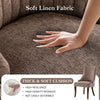 IULULU Dining Chairs, Upholstered Featuring Tufted Back Design and Solid Wood Legs Set of 2