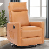 IULULU Recliner, Nursery Glider Rocker with Large Footrest, High Back, Deep Seat