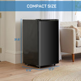 Haysky Upgraded Compact Mini Fridge with Freezer, 3.2 Cu.Ft Small Refrigerator for Bedroom, Dorm, Office, Low Noise, Adjustable Thermostat, Quiet & Energy Efficience