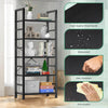 IULULU Book Shelf,  5 Tier Bookcase, Modern, Industrial Storage for Home/Office