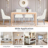 IULULU Dining Chairs Set of 2 with Stainless Steel Legs and Lion Head Handles