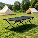 Atilioo Folding Camping Cot, 73"x 35" Portable Camping Bed, Sleeping Cot, Guest Bed with Carry Bag, Black
