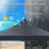 IULULU 10x10 Canopy, Heavy-Duty Party Tent, Waterproof Shade with Sand Bags