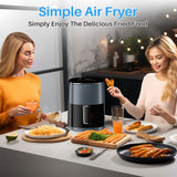 IULULU Air Fryer, 6-Qt with View Window, 12-in-1, 400°F Max