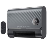 LIFERECORD Smart Wall Heater, Electric Space Heater for Bedroom 1500W, Adjustable Thermostat, Remote Control, 12H Timer, Easy-Mount Heater for Indoor Use