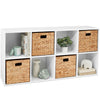 Atilioo 6 8 9 Cube Storage Organizer, Open Bookcase, Space-Saving Display Shelf with Removable Back Panels, Easy Assembly