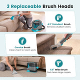 Atilioo Portable Carpet Cleaner Machine, Upholstery Spot Stain Cleaner with 13Kpa Strong Suction, Deep Cleaning for Sofa, Stairs, Pet Stains, Car Seat, Mattress, Blue