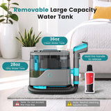Atilioo Portable Carpet Cleaner Machine, Upholstery Spot Stain Cleaner with 13Kpa Strong Suction, Deep Cleaning for Sofa, Stairs, Pet Stains, Car Seat, Mattress, Blue