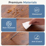 5 Tier Bookcase with Fabric Drawer, Multi-Functional Display Tall Bookshelf, Sturdy Storage Organizerfor Home Office, Brown