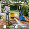 Atilioo Electric Pressure Washer, 2.0 GPM 2100 PSI High Pressure Cleaning Machine with Detachable Foam Cannon, Wheels, Ideal for Cars Fences Patios Driveways