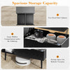 Atilioo Lift Top Coffee Table with Hidden Compartment and Storage Shelf, Rising Dining Center Table for Home Office