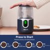 IULULU Cordless Coffee Grinder, USB Rechargeable, 85 Grinds, Blue