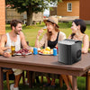 IULULU Portable Ice Maker, 9 Cubes/6 Mins, 26lbs/Day, Self-Cleaning, Quiet, 2 Sizes, with Scoop & Basket