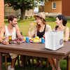 IULULU Portable Ice Maker, 9 Cubes/6 Mins, 26lbs/Day, Self-Cleaning, Quiet, 2 Sizes, with Scoop & Basket