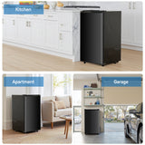 Haysky Upgraded Compact Mini Fridge with Freezer, 3.2 Cu.Ft Small Refrigerator for Bedroom, Dorm, Office, Low Noise, Adjustable Thermostat, Quiet & Energy Efficience