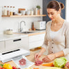 IULULU Food Vacuum Sealer, 75KPA, Dry/Wet, 20 Bags, Timer, Compact