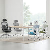 IULULU Office Desk Chair with Footrest, High-Back Mesh Rolling Swivel Reclining Chairs