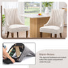 IULULU Dining Chairs, Upholstered Featuring Tufted Back Design and Solid Wood Legs Set of 2