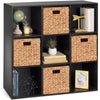 Atilioo 6 8 9 Cube Storage Organizer, Open Bookcase, Space-Saving Display Shelf with Removable Back Panels, Easy Assembly