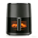6 Quart Air Fryer, 12-in-1 Compact Airfryer with Preset Digital Display, Roast, Bake, Reheat, Dehydrate, Chicken, Nonstick & Dishwasher Safe Basket, Black