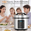 IULULU Electric Pressure Cooker, 12-in-1 Multicooker, Stainless Steel
