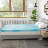 Atilioo Full Mattress Topper – 2-Inch Gel Infused Memory Foam Pad for Cooling & Back Pain Relief – CertiPUR Certified Premium Bed Topper