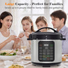 IULULU Electric Pressure Cooker, 12-in-1 Multicooker, Stainless Steel