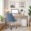 IULULU Office Desk Chair, Modern Cute Rolling Vanity Swivel Task Chairs with Wheels, Comfortable Back Seat Armless