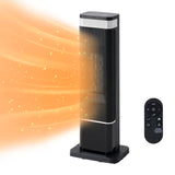 Haysky Portable Space Heater, 1400W Fast Heating with Thermostat & Remote, Overheat/Tip-Over Protection, Quiet Electric Heater for Bedroom, Office