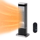 Haysky Portable Space Heater, 1400W Fast Heating with Thermostat & Remote, Overheat/Tip-Over Protection, Quiet Electric Heater for Bedroom, Office