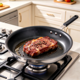 Atilioo 8-Inch Non Stick Frying Pan, Heavy-Gauge Aluminum Skillet with Nonstick Coating, Heat-Resistant Handle, All Stovetops Compatible, Easy to Clean, Dishwasher & Oven Safe, Red