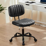 IULULU PU Leather Office Desk Chair, Swivel Chair for Adults/Students