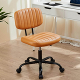 IULULU PU Leather Office Desk Chair, Swivel Chair for Adults/Students