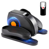 Atilioo Under Desk Elliptical Machine with Remote Control, Electric Elliptical Leg Exerciser, Portable Quiet Seated Pedal Exerciser for Seniors Younger