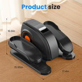 Atilioo Under Desk Elliptical Machine with Remote Control, Electric Elliptical Leg Exerciser, Portable Quiet Seated Pedal Exerciser for Seniors Younger